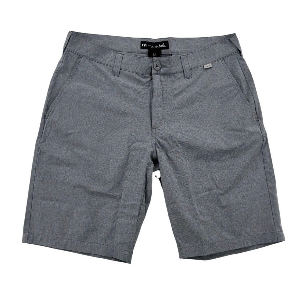 TravisMathew Golf Shorts Mens 32 Grey Excellent Heathered Performance Stretch